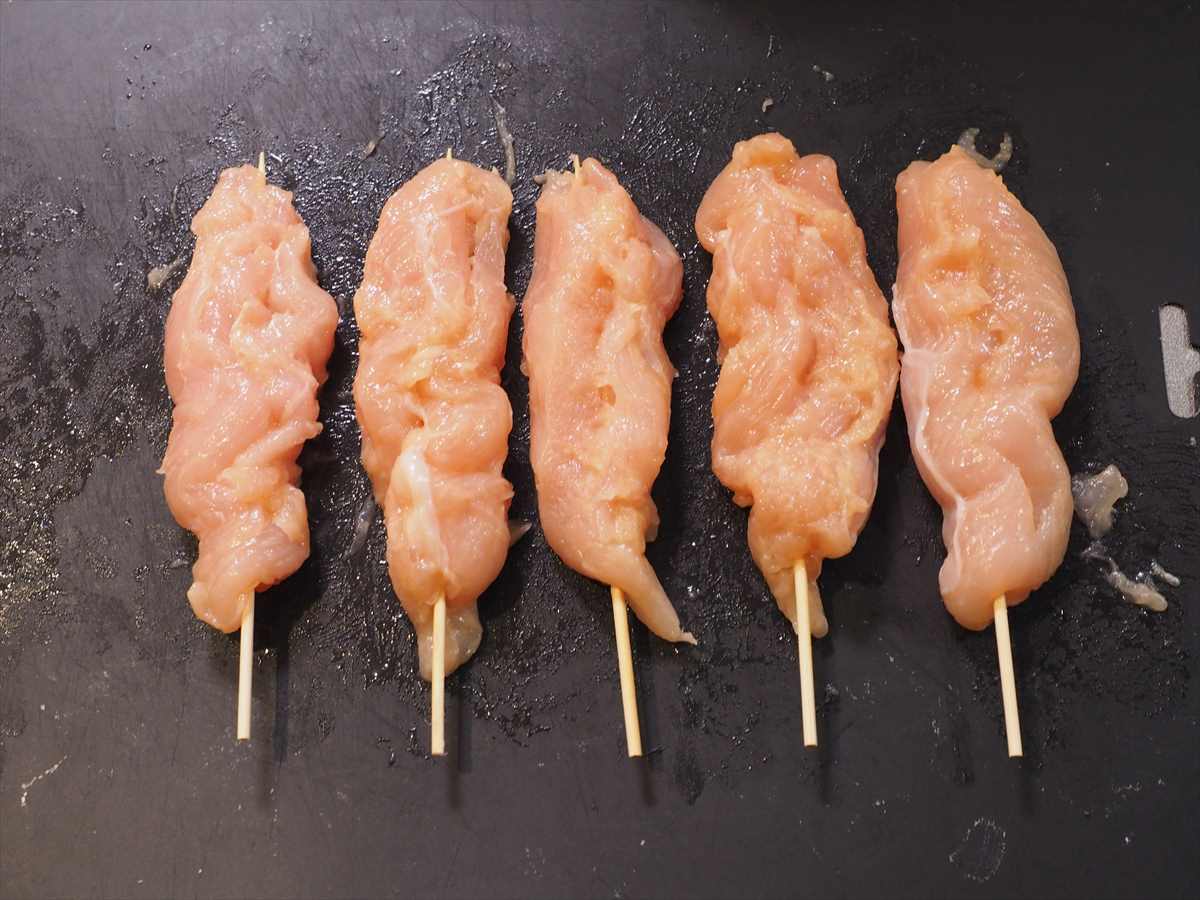 ささみの明太オリーブ焼き鳥