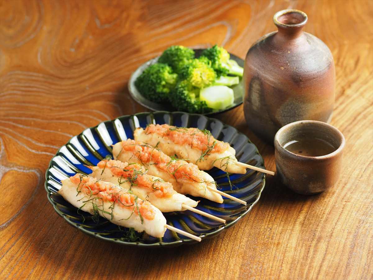 ささみの明太オリーブ焼き鳥