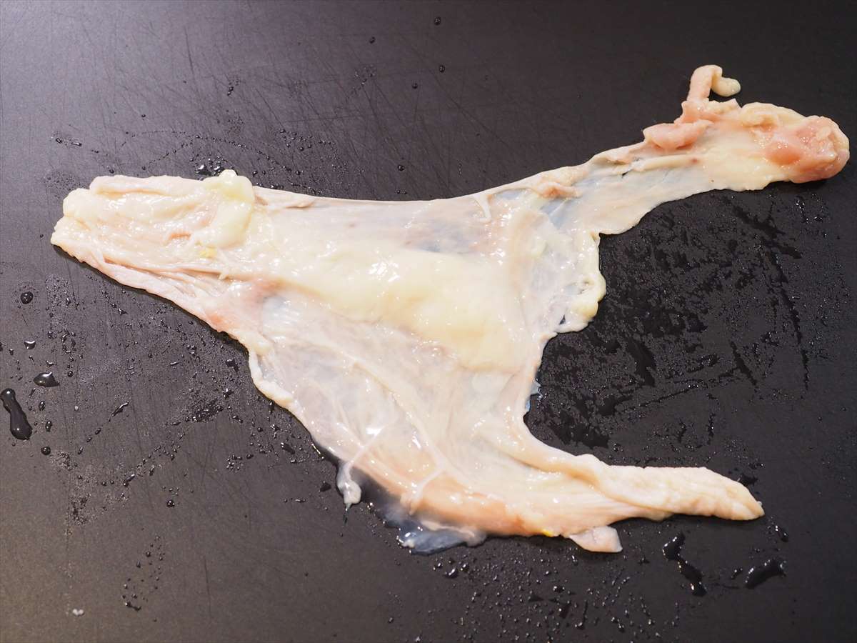 余った鶏皮の肉豆腐風