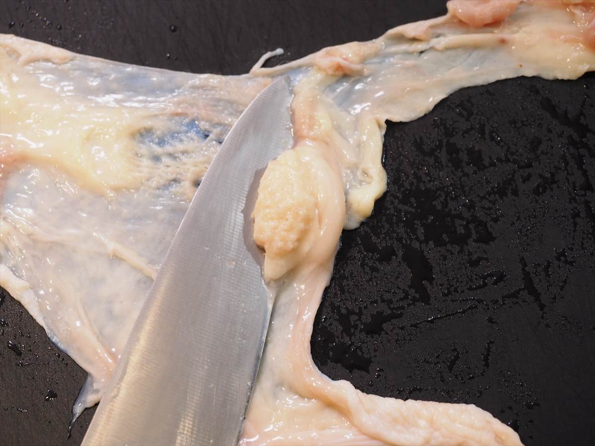 余った鶏皮の肉豆腐風