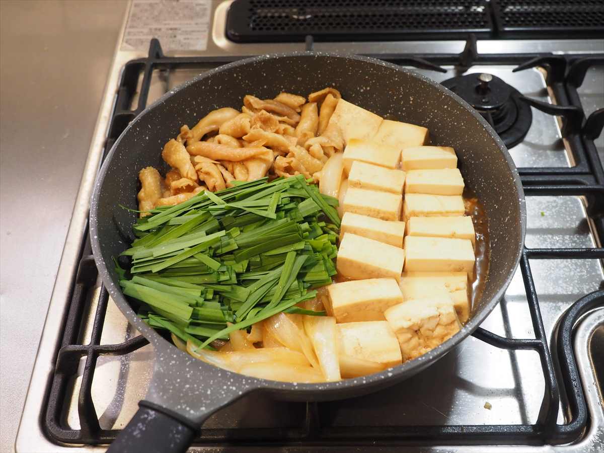 余った鶏皮の肉豆腐風