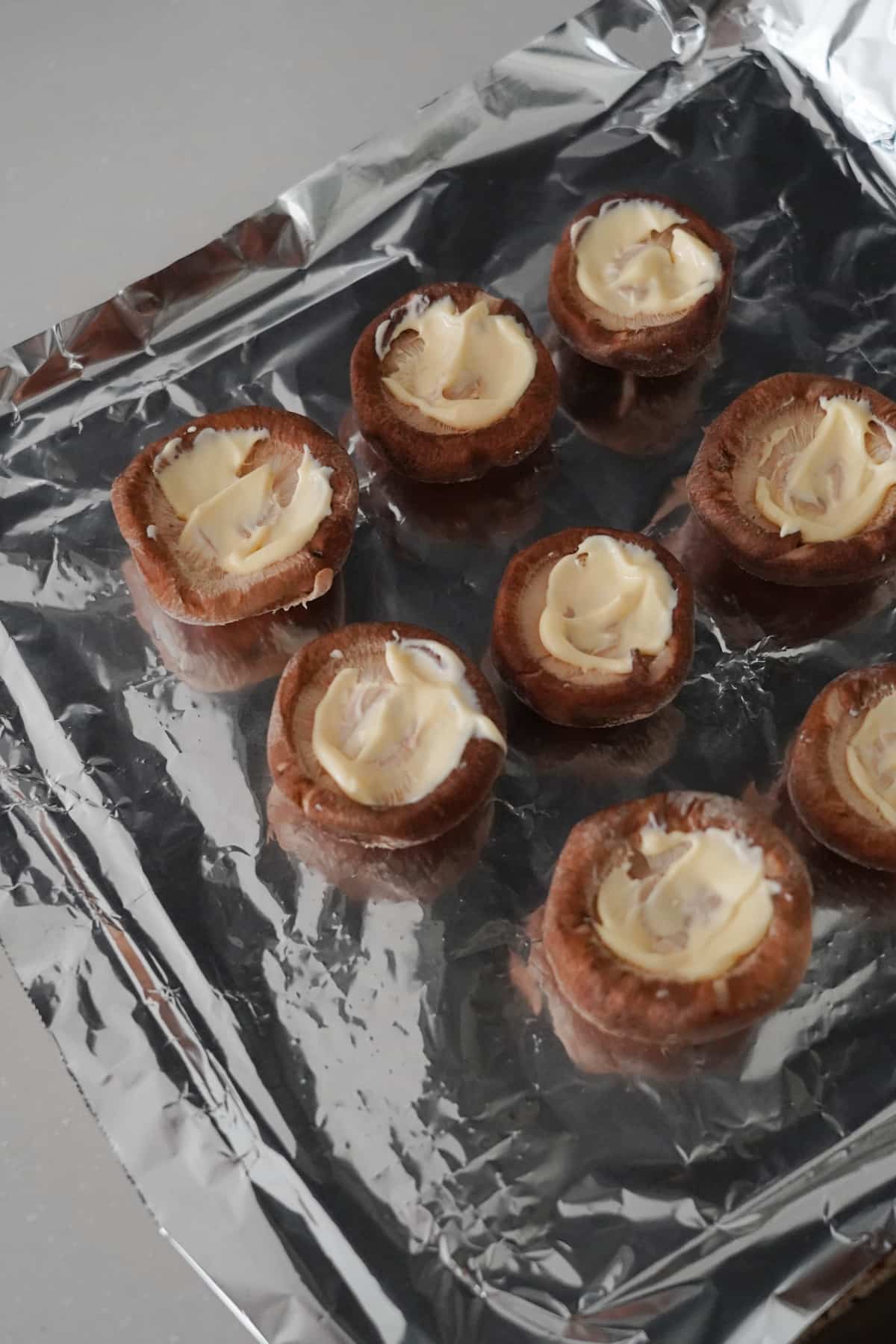 「しいたけのマヨチーズしょうゆ焼き」