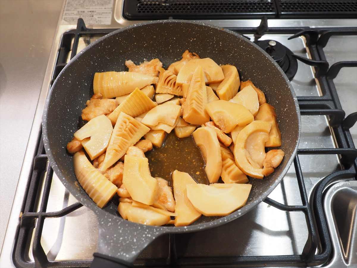 鶏むね肉と新たけのこの土佐煮