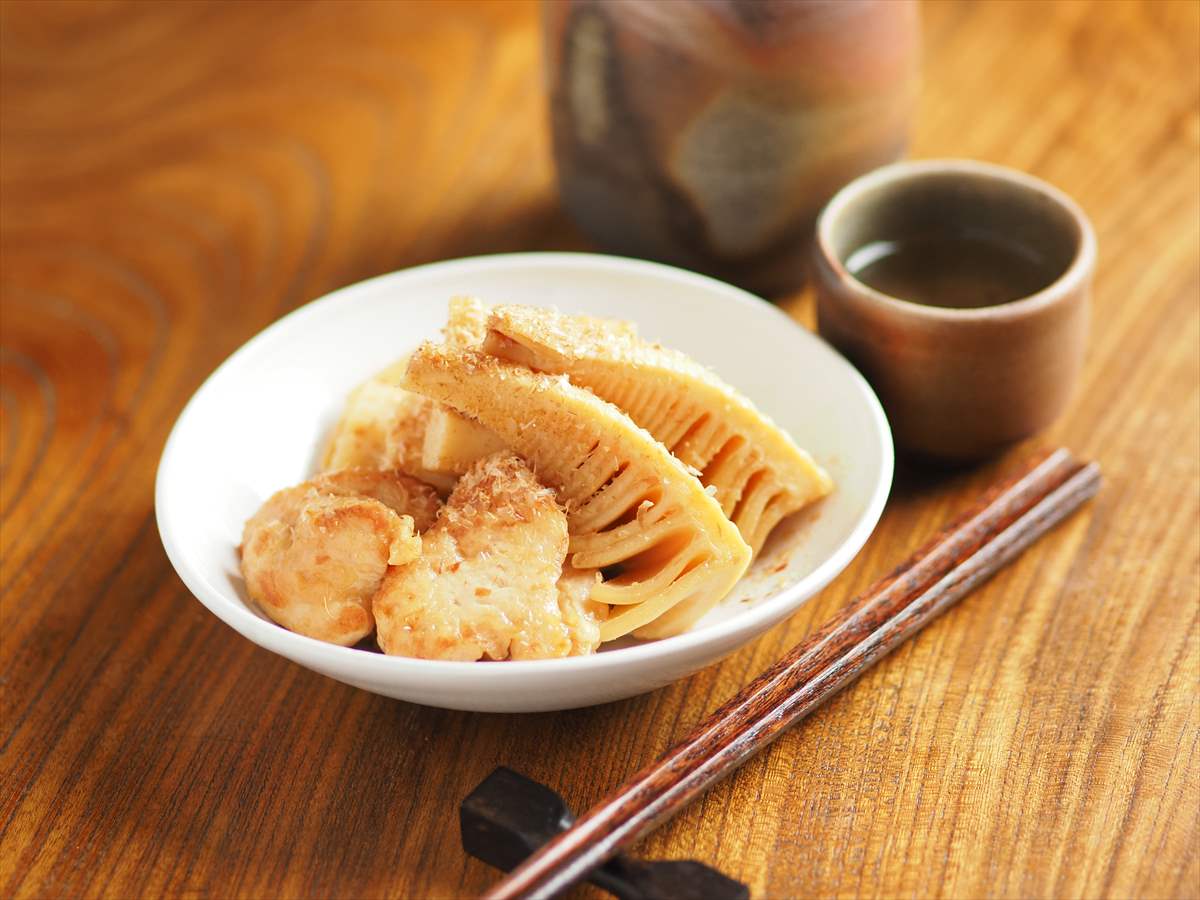 鶏むね肉と新たけのこの土佐煮