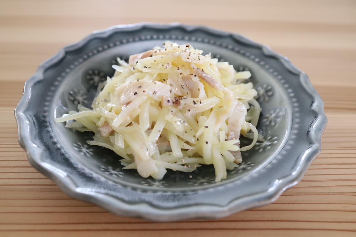 じゃがいもとベーコンのレンチン