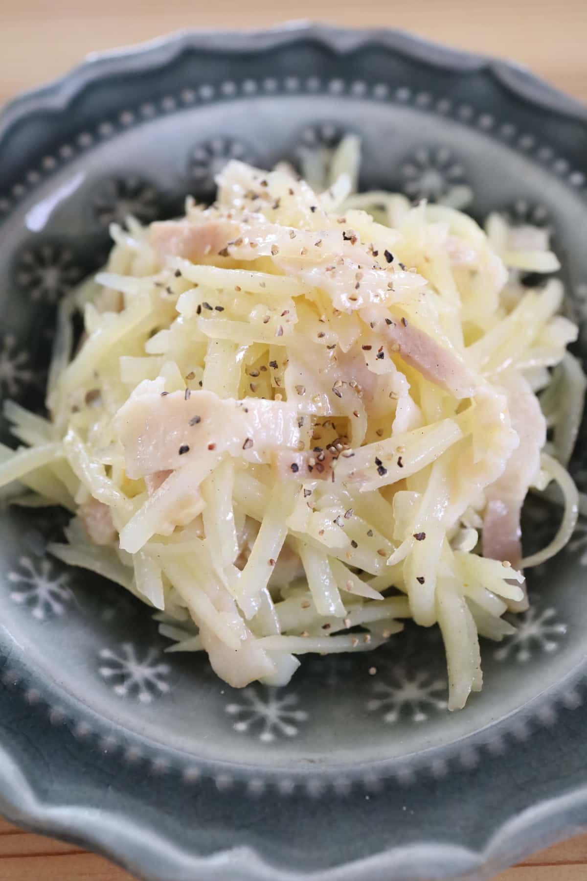 じゃがいもとベーコンのレンチン