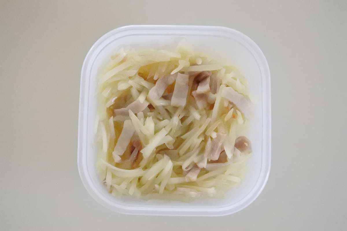 じゃがいもとベーコンのレンチン