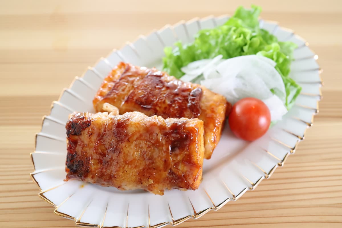 厚揚げの肉巻き