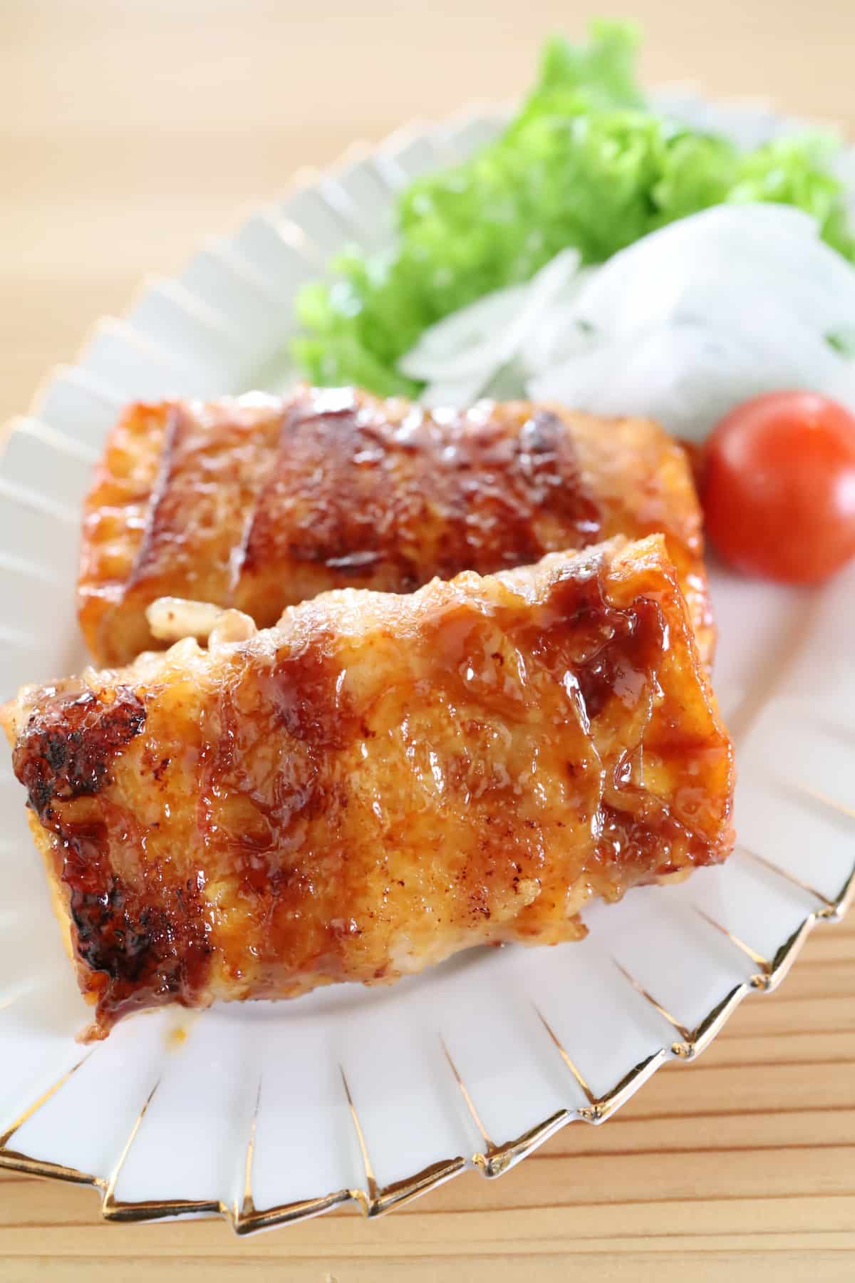 厚揚げの肉巻き