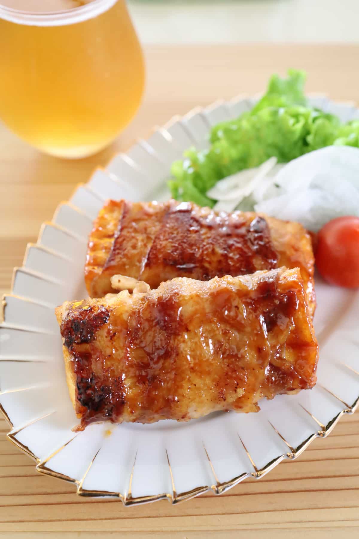 厚揚げの肉巻き