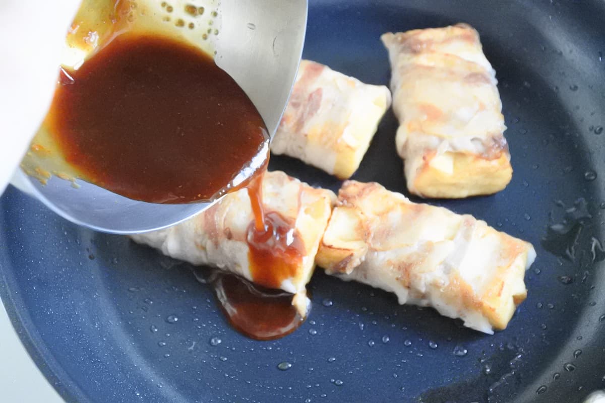 厚揚げの肉巻き