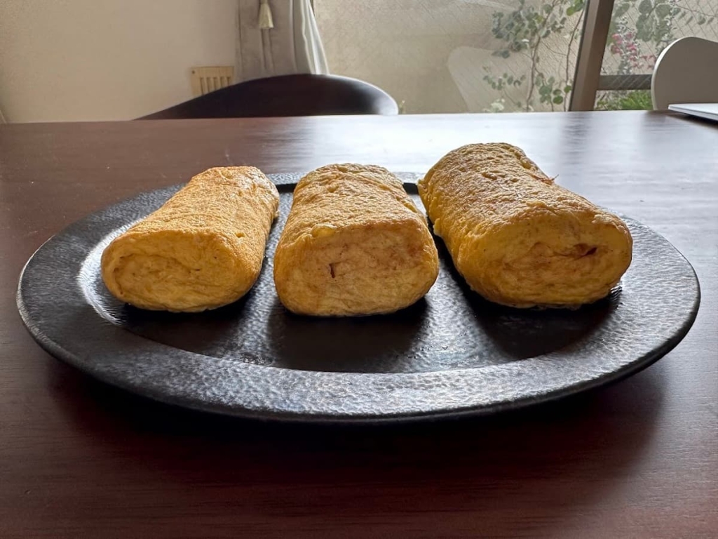 3種類の卵焼き焼き比べ