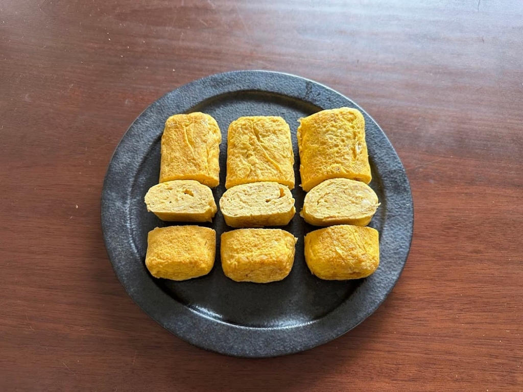 3種類の卵焼き断面