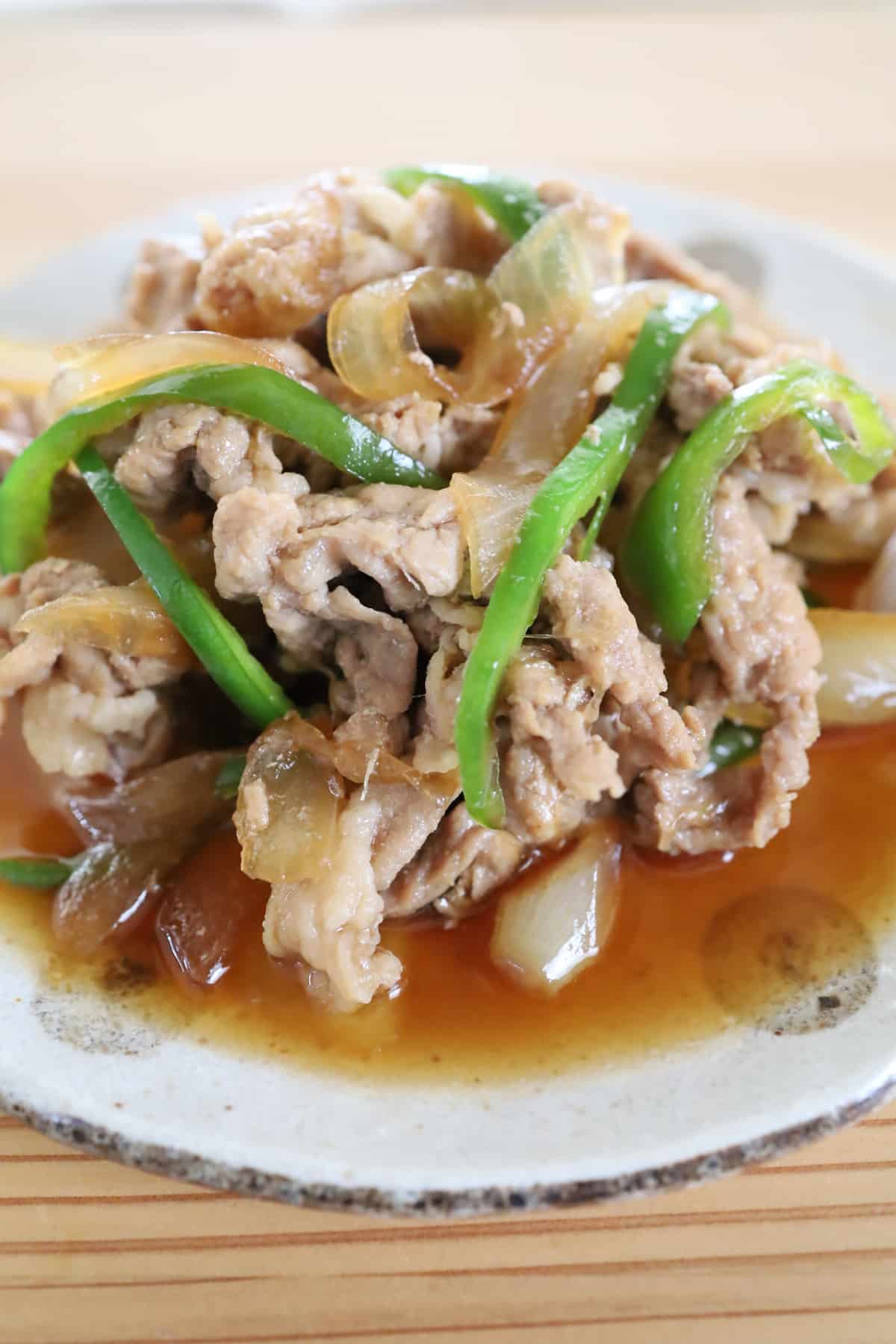 豚肉と野菜の甘辛煮