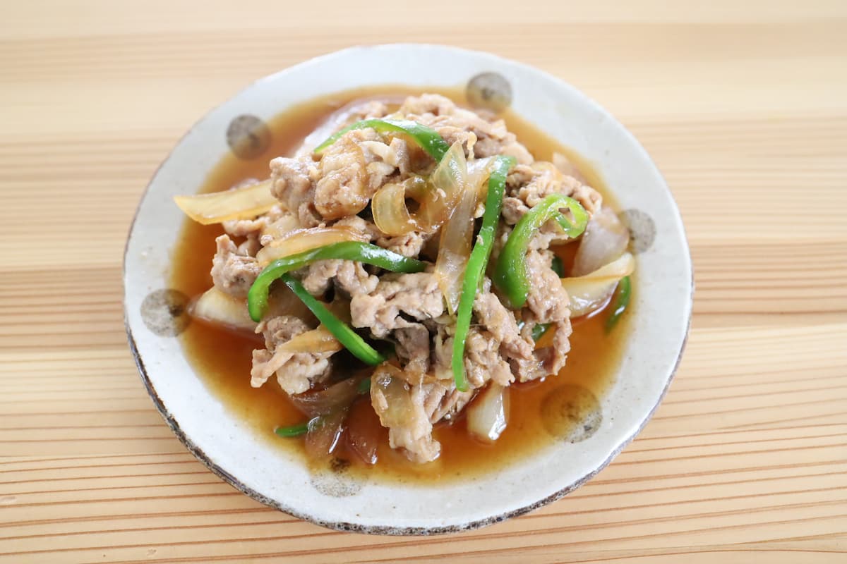 豚肉と野菜の甘辛煮