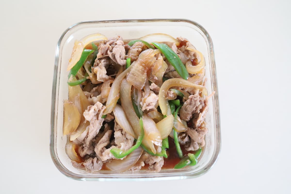 豚肉と野菜の甘辛煮
