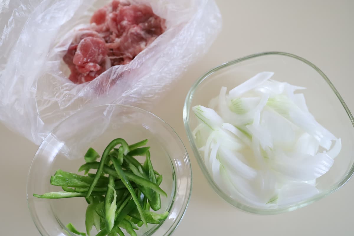 豚肉と野菜の甘辛煮