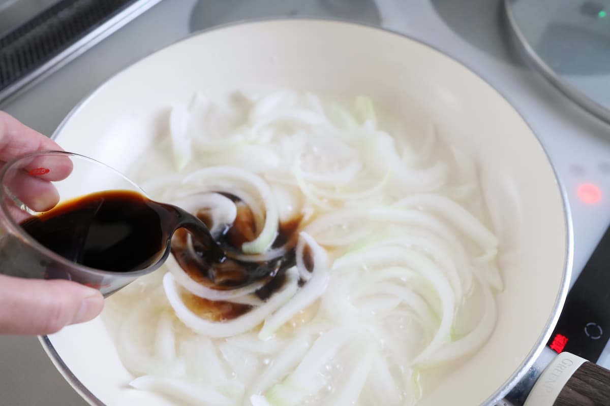 豚肉と野菜の甘辛煮
