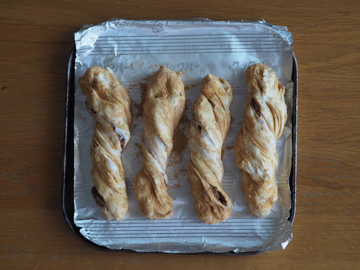 きな粉ねじりパン