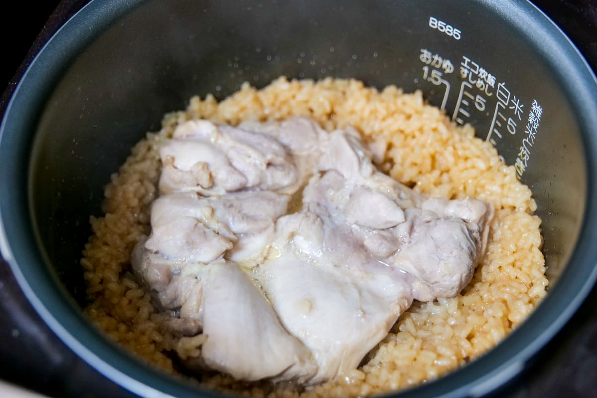 ガリバタポン鶏めし作り方