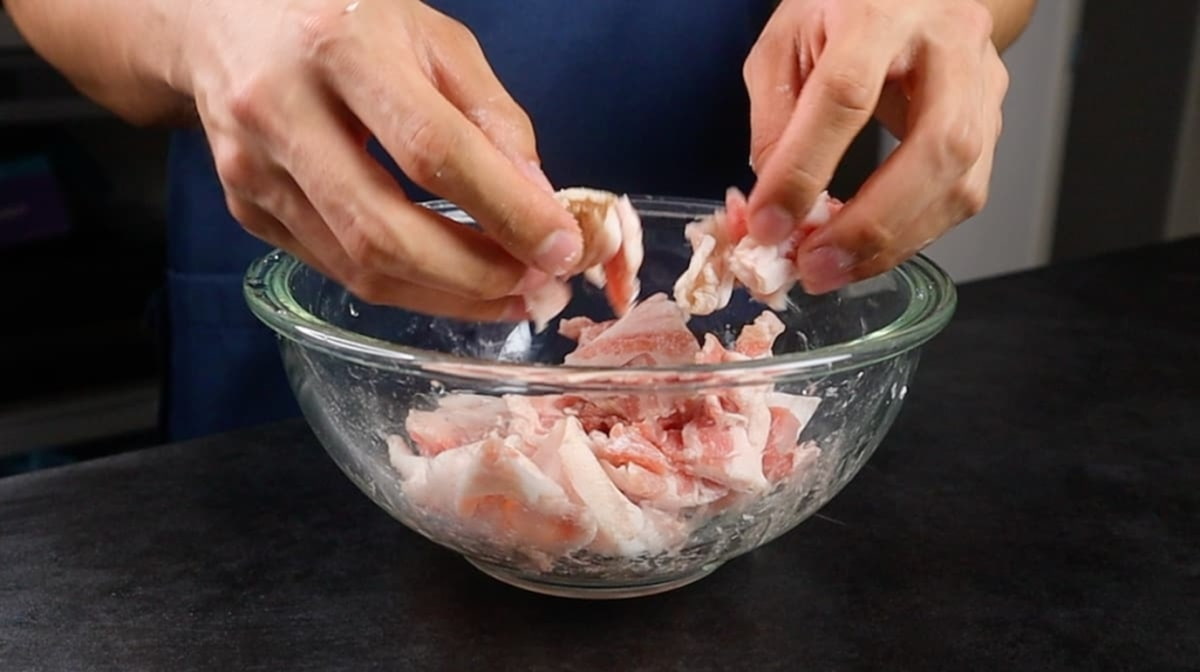 馴染ませる　だれウマ　ねぎ塩豚カルビ丼