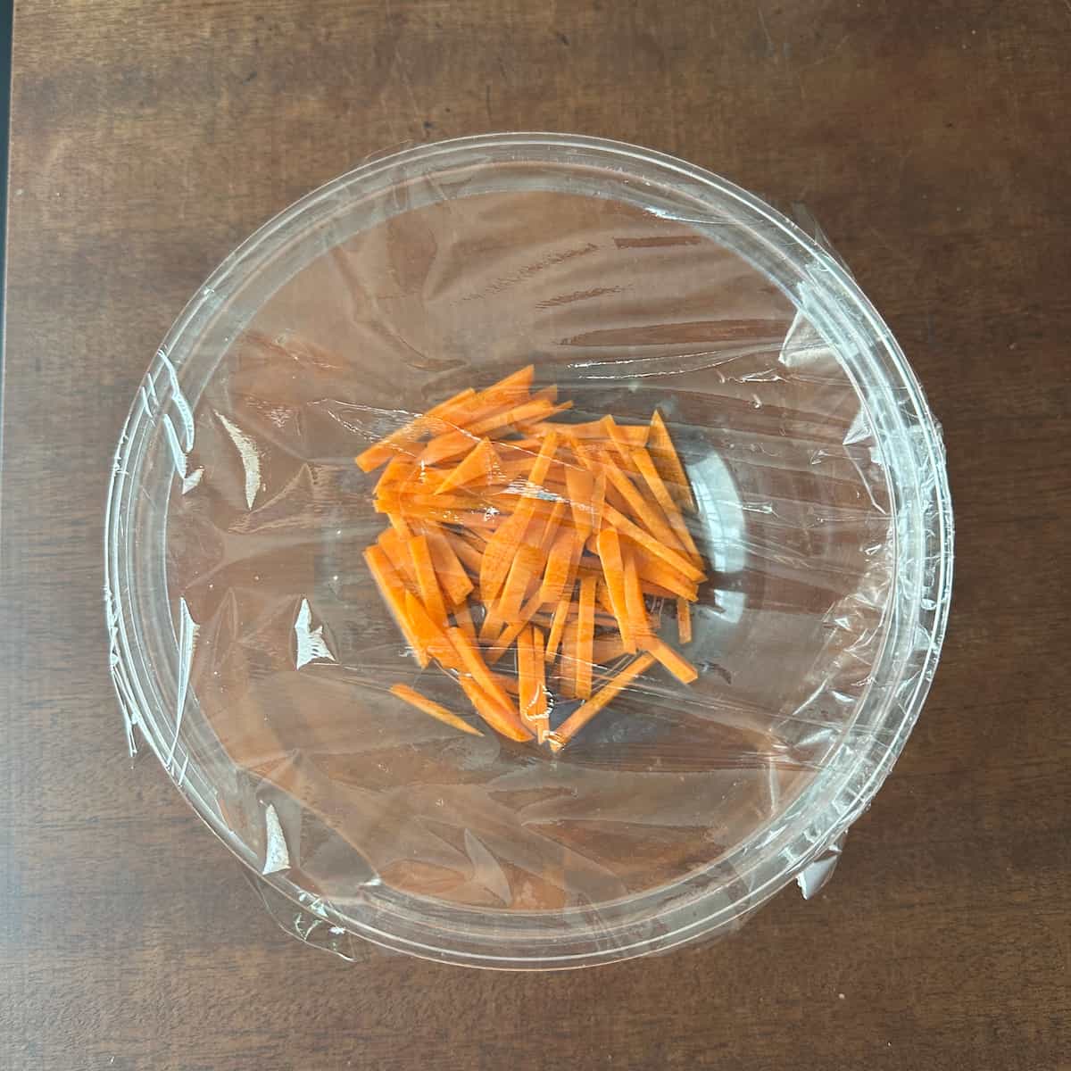 にんじんをチンするとこ
