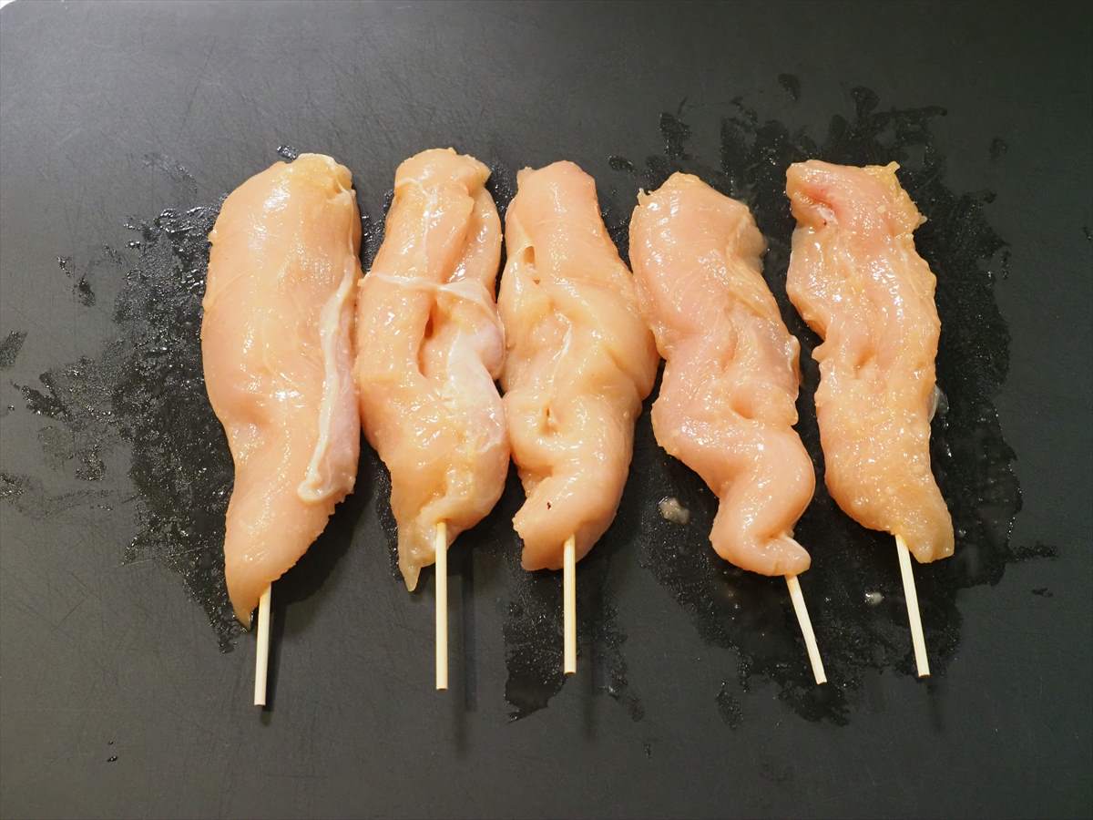 ささみの明太アボカドディップ焼き鳥
