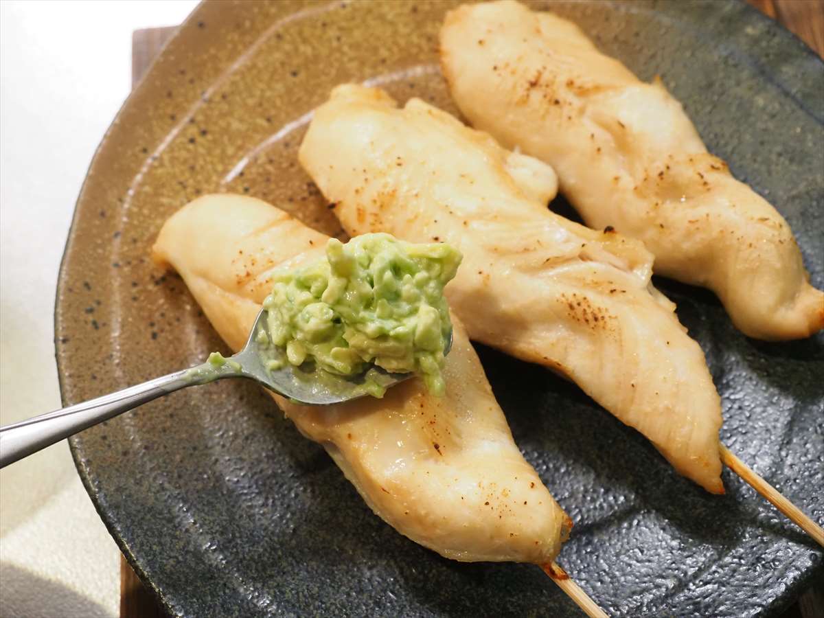 ささみの明太アボカドディップ焼き鳥