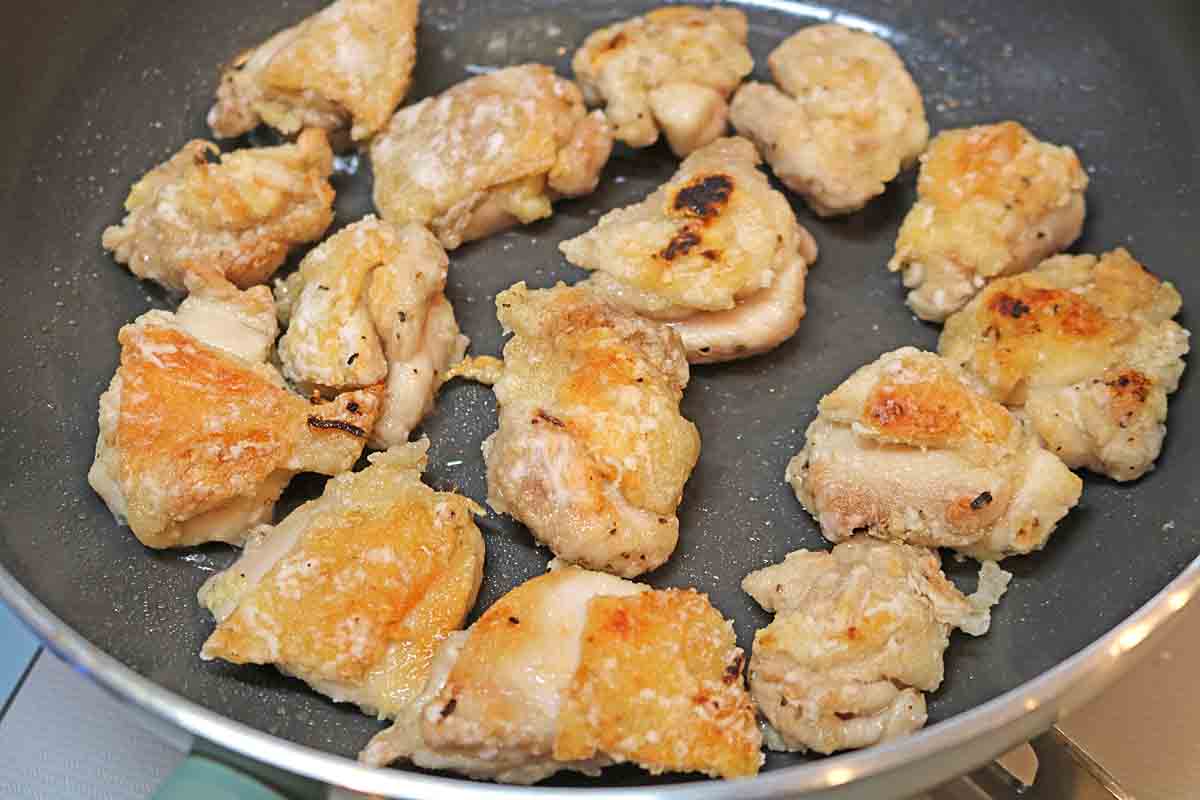 鶏肉となすの照り焼き５