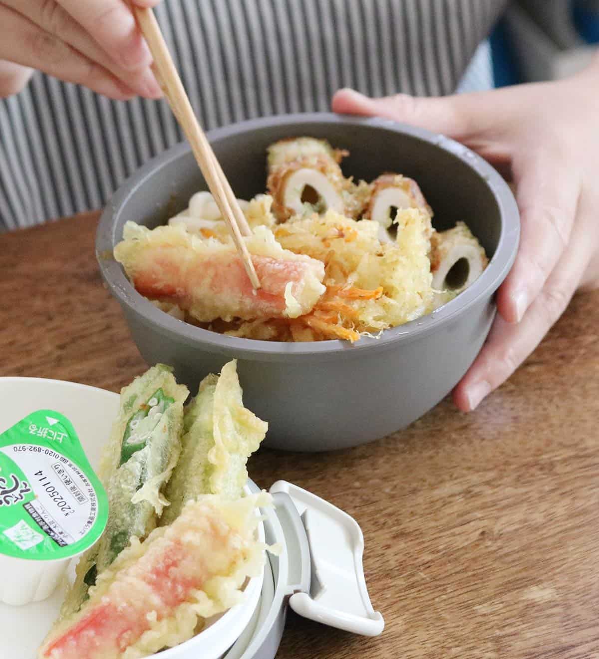 bon moment 丼・麺弁当にも使いやすい 2段ランチボウル お弁当箱 700ml/ボンモマン
