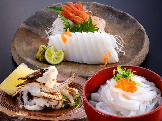 あおりいかを丸ごと楽しめる三昧セット/あき水産鮮魚部