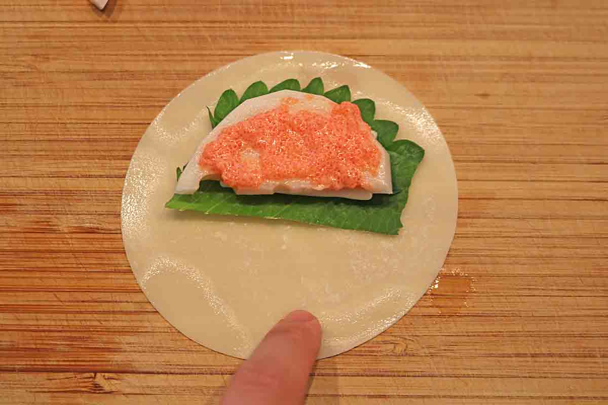 レンコン明太子餃子4