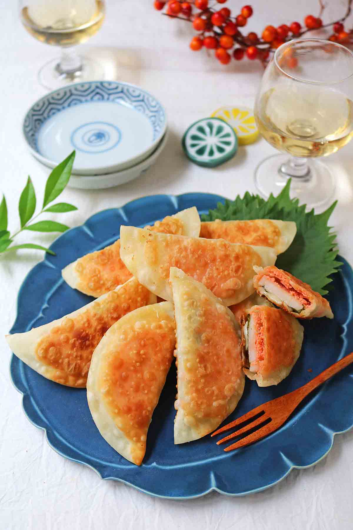 レンコン明太子餃子1