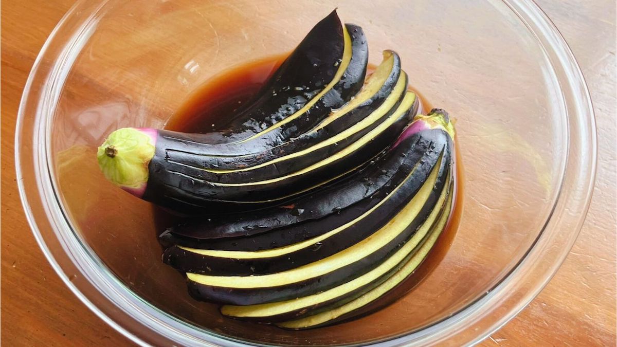 「なすの煮びたし」は煮ない！レンチンなのに味しみしみで感動な一品