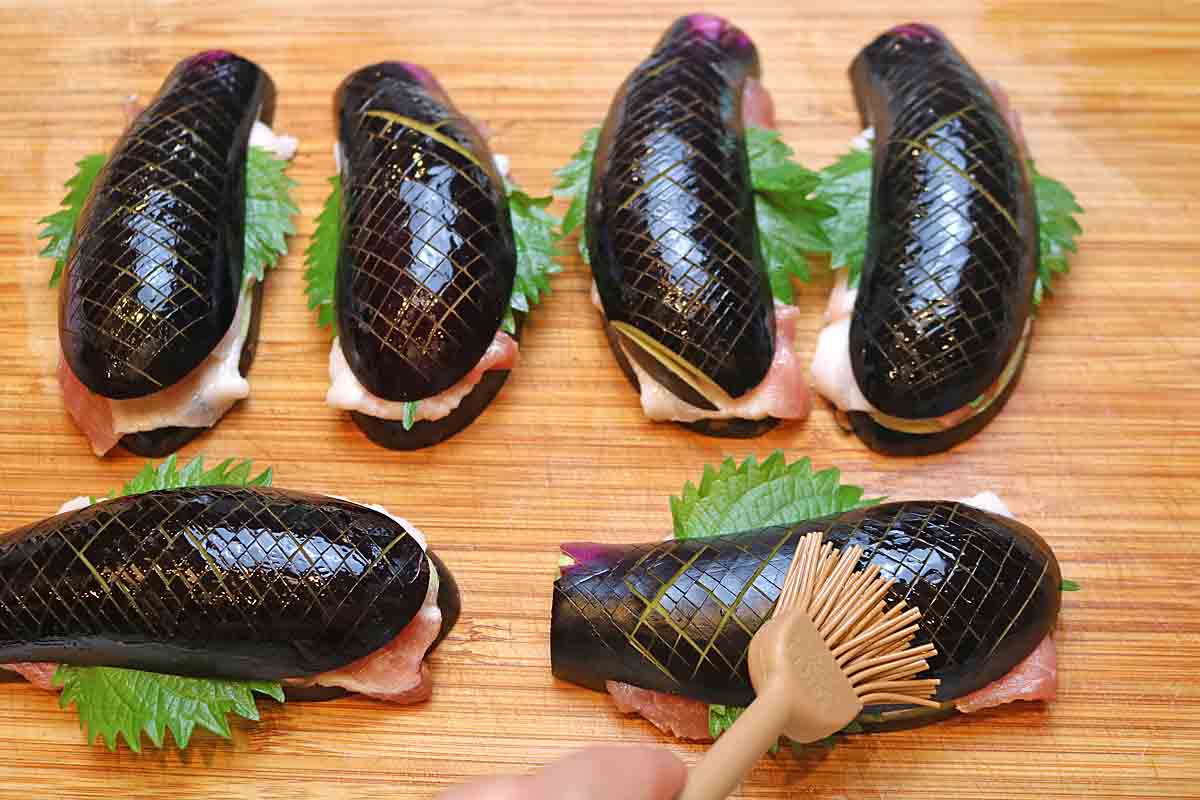 なすの挟み焼き7
