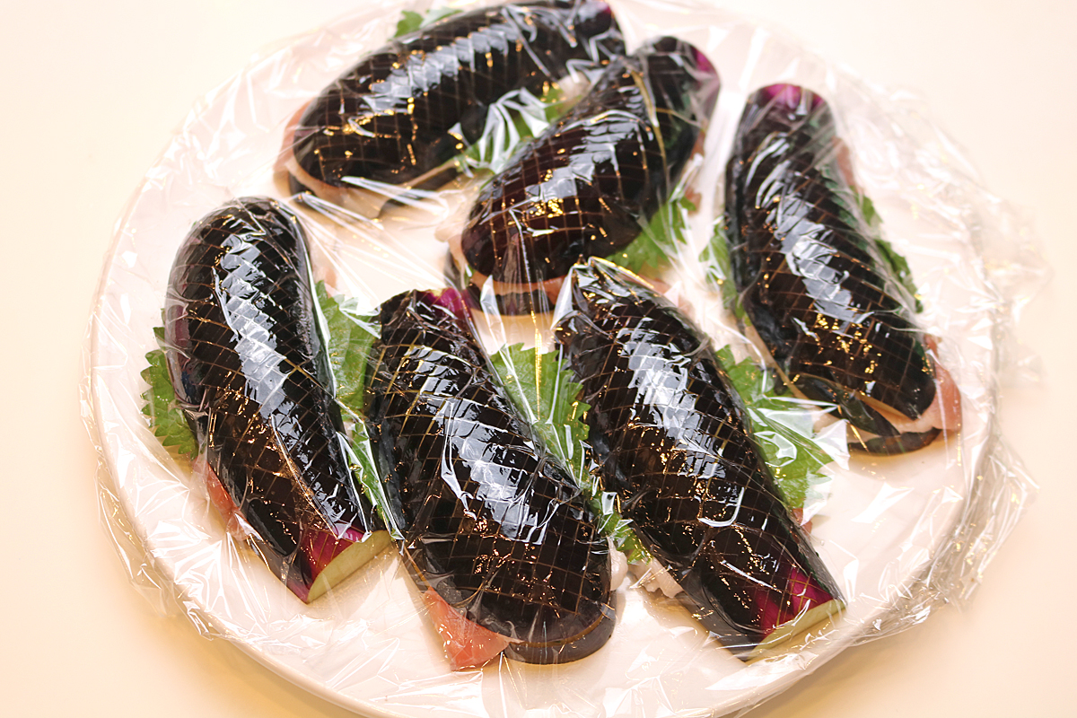 なすの挟み焼き8