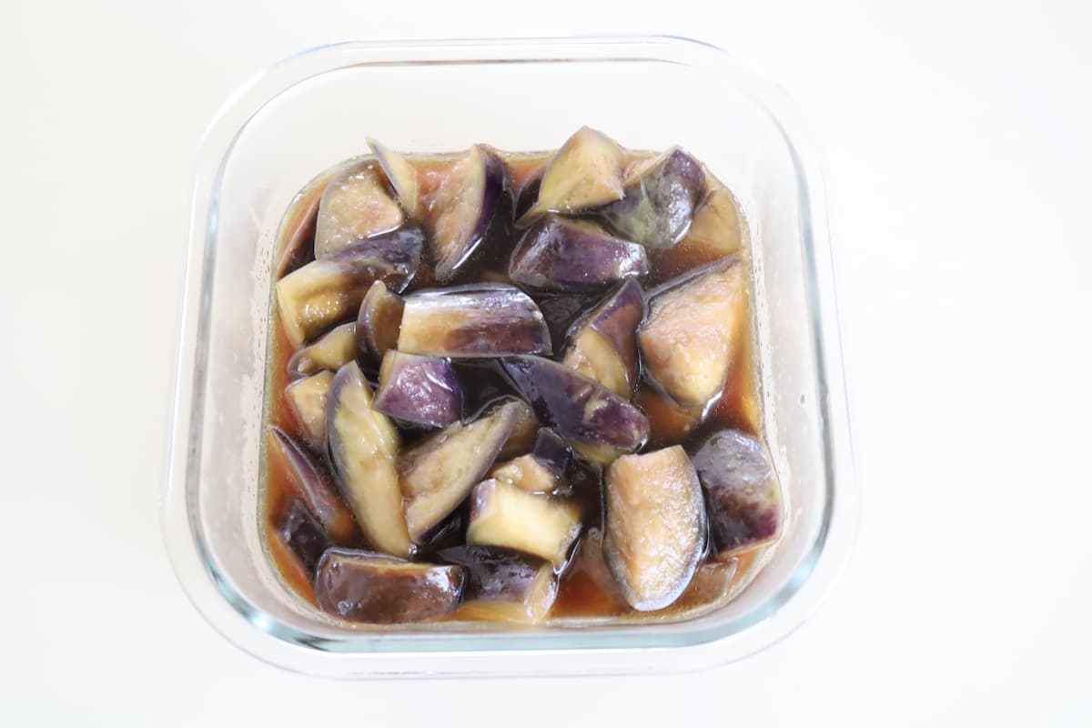 揚げずにヘルシー！「なすの甘辛煮」