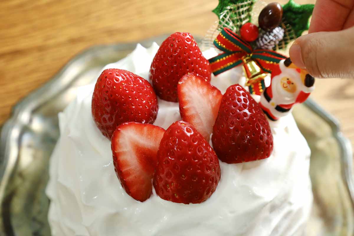 「スノードームケーキ」の作り方【クリスマス】