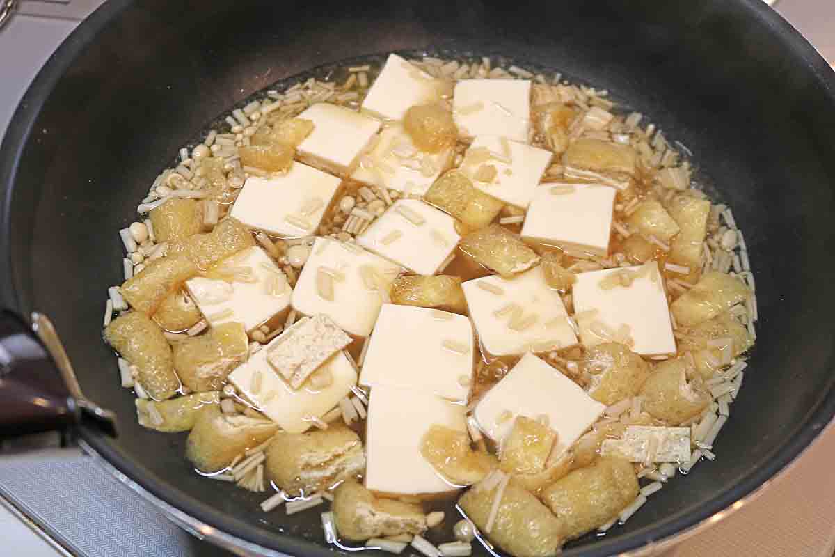 豆腐の卵とじ5