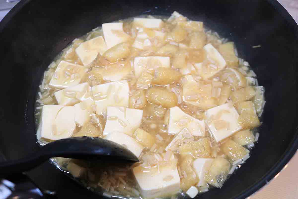 豆腐の卵とじ7