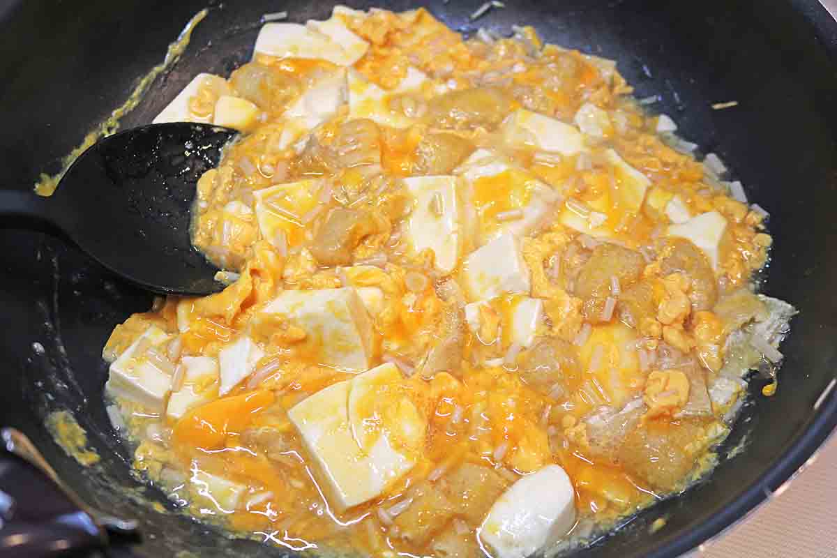 豆腐の卵とじ9