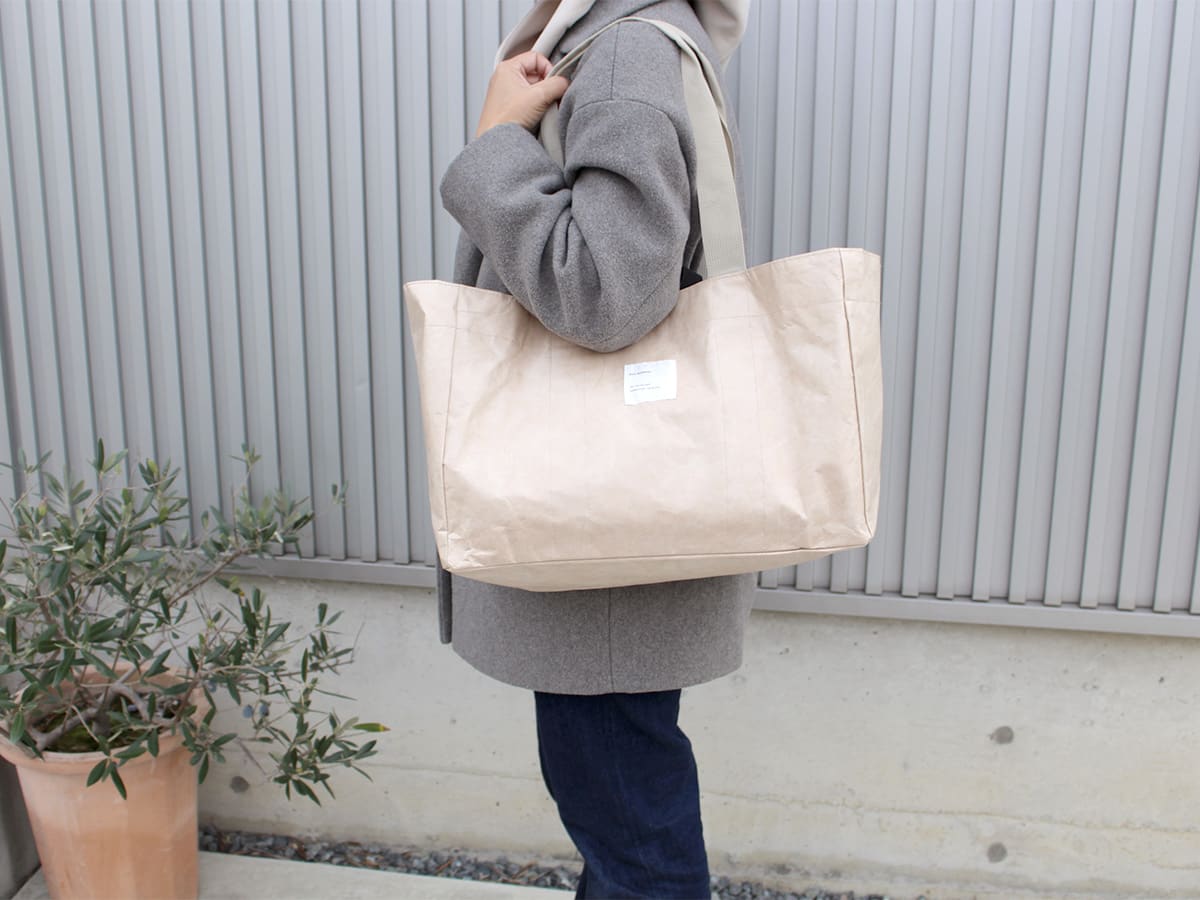 bon moment 軽くて丈夫 ペーパーファブリック 買い物かごバッグ レジかご用 保冷エコバッグ/ボンモマン