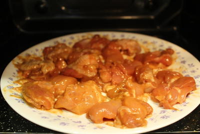 鶏もも肉のバーベキュー焼き