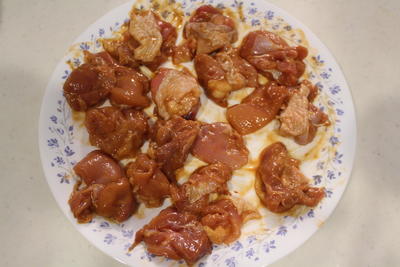 鶏もも肉のバーベキュー焼き