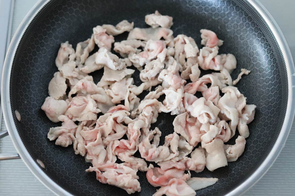春キャベツと豚バラの中華とろみ炒め作り方
