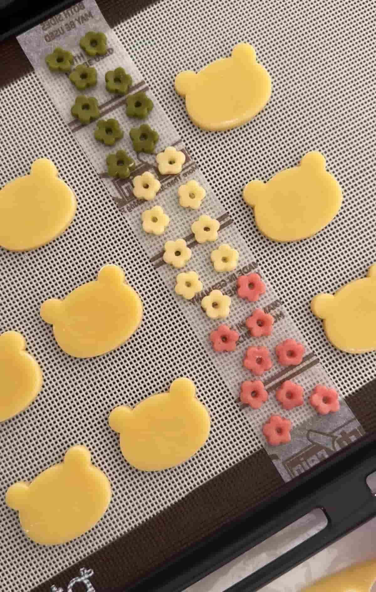 くまのお花クッキー