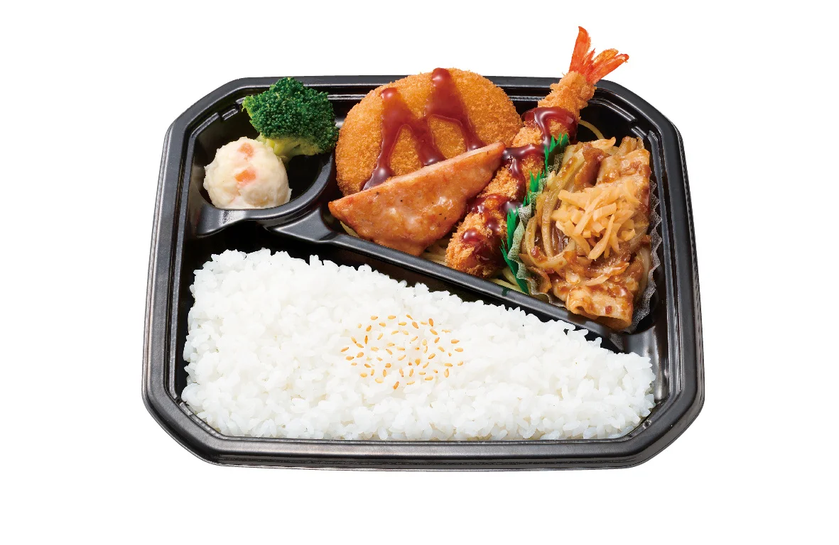 しょうが焼&えびフライ弁当