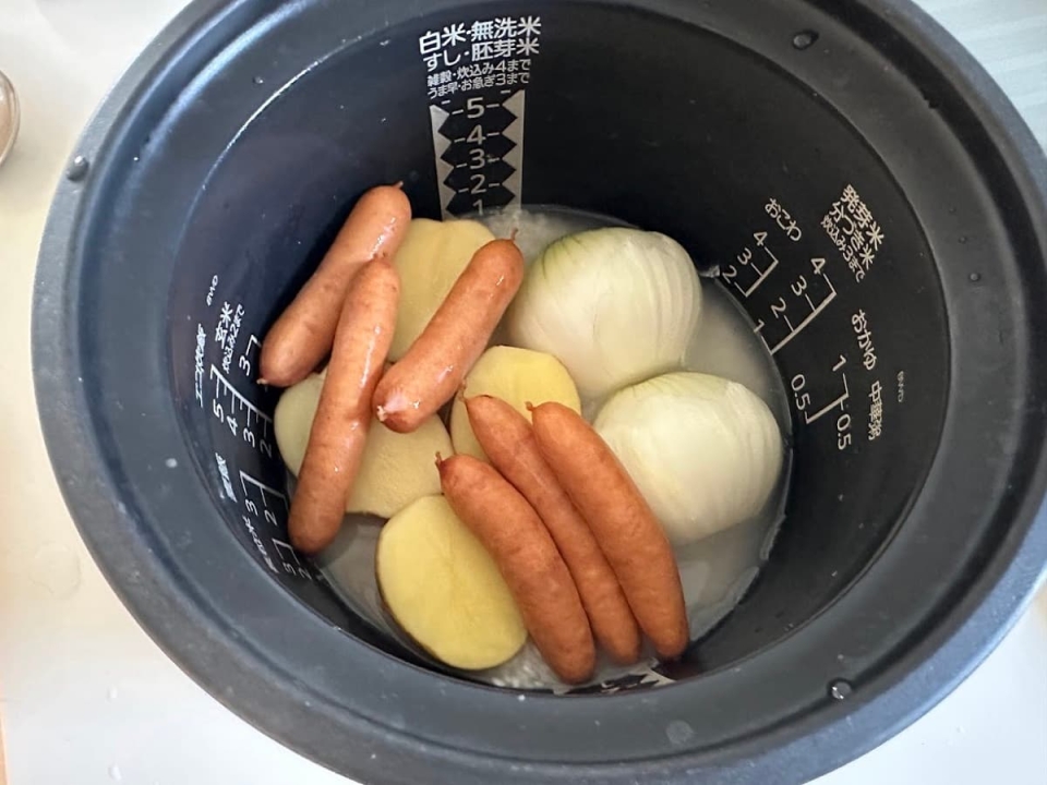 炊飯前