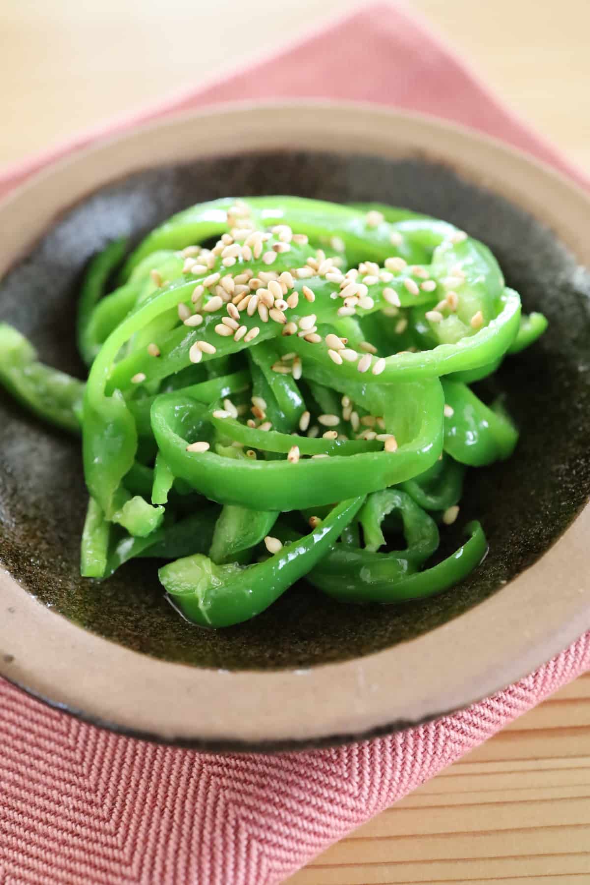 ピーマンのナムル風和え