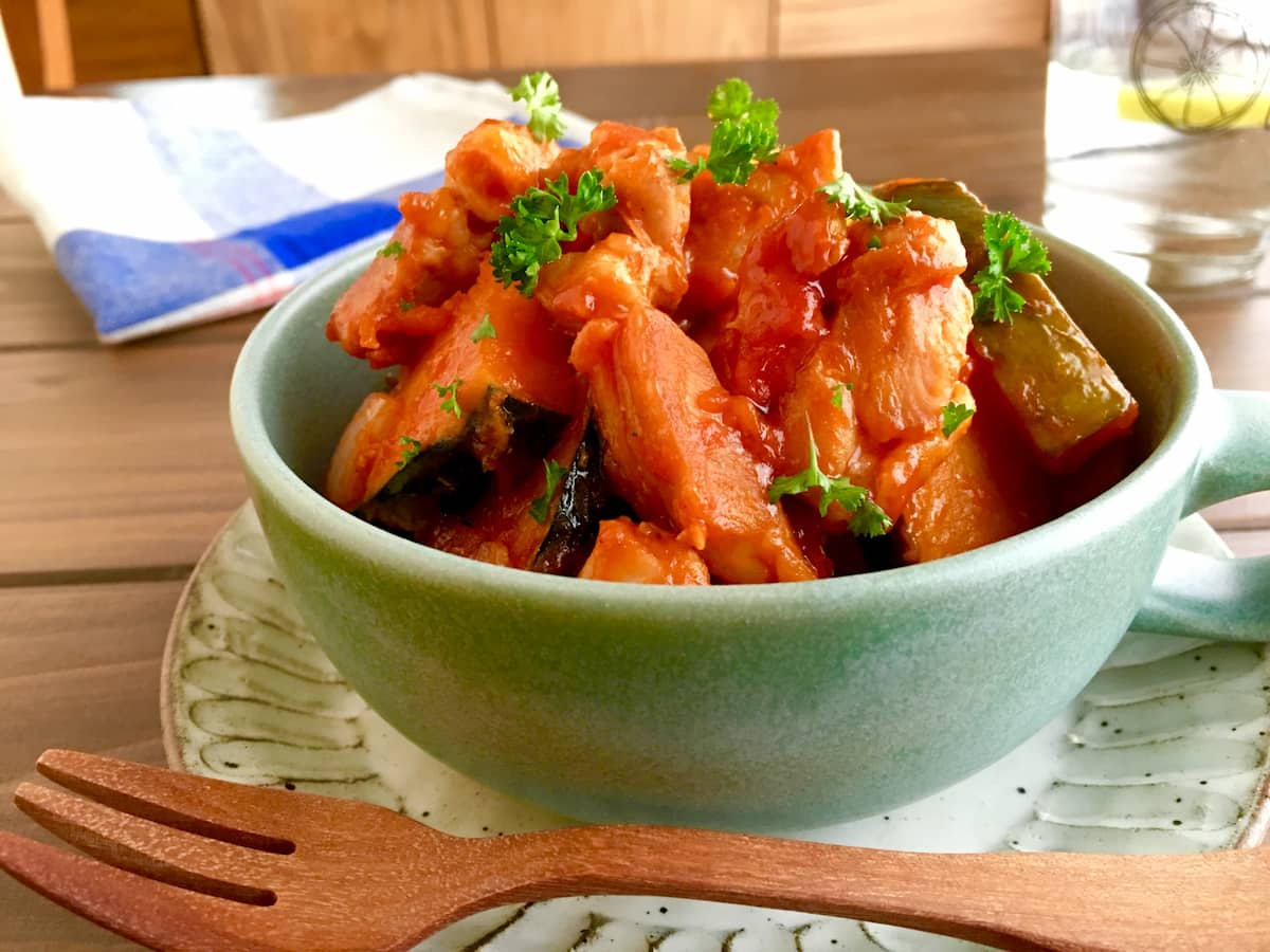 こってり＆冷めてもおいしい！「チキンとかぼちゃのケチャップ炒め」